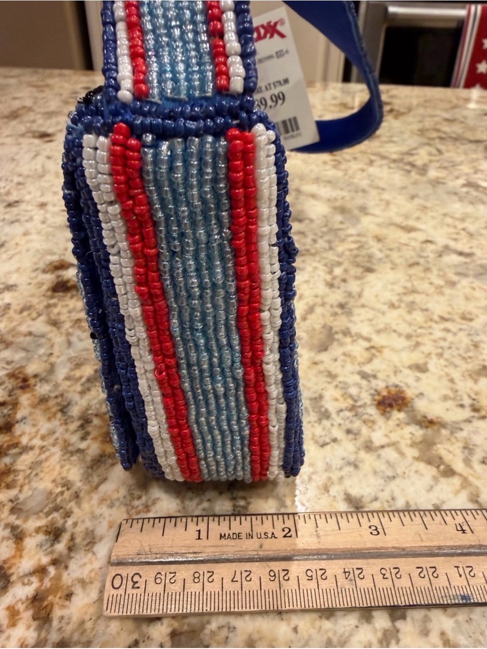 Viral Blue Beaded Sailboat Shoulder Bag - Picture 8 of 9